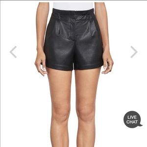 BCBG Symon Faux Leather Shorts